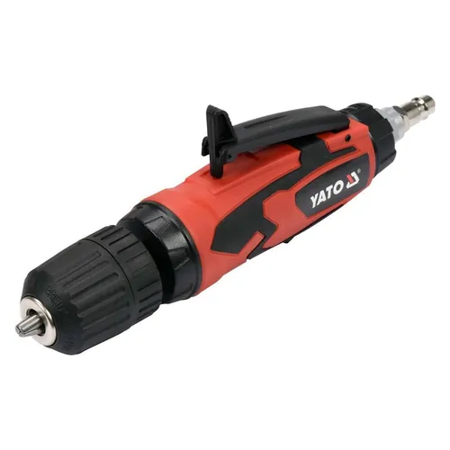 Yato YT-09695 Geradschleifer und Schleifmaschine - Druckluft Mini-Stabbohrmaschine mit 20.000 U/min, ideal für präzises Arbeiten in engen Räumen. Stufenlos regelbare Drehzahl und leichtes Gehäuse sorgen für Komfort und Kontrolle.