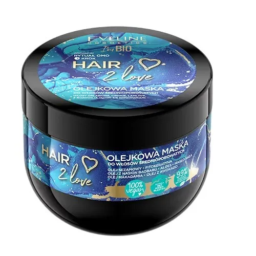 Hair 2 Love olejkowa maska do włosów średnioporowatych 300ml Eveli 5903416035480