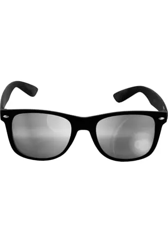 MSTRDS Likoma Mirror Unisex Sonnenbrille Für Damen und Herren mit verspiegelten Gläsern, black/silver