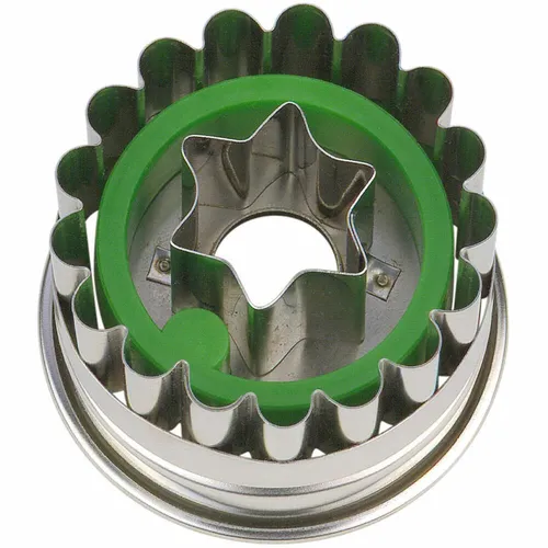 Städter Linzer-Ausstecher mit Auswerfer Linzer Stern Ausstechform Ø 4.8 cm