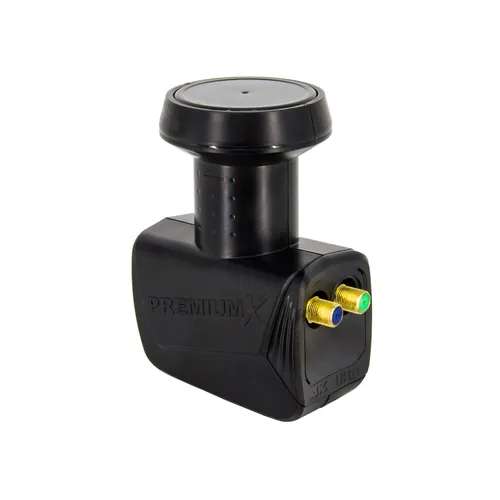 PremiumX Twin LNB SAT für 2 Teilnehmer Digital Empfangskopf LNC LMB DVB-S2 HD 4K