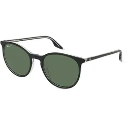 Ray-Ban Sonnenbrille RB2204 919/58 Black On Transparent - Sonnenbrillen mit stylischer schwarz transparenter Fassung und grünen Gläsern, ideal für den modischen Auftritt im Freien.