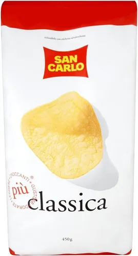 San Carlo Classica Chips Patatine Kartoffelchips Gesalzen 450g Kartoffel chips