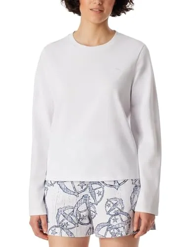 Schiesser Damen Schlafshirt Langarm Rundhals Organic Cotton 150 Years