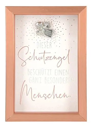 Depesche 11625-006 - Bilderrahmen mit Kompliment, kleiner Deko-Rahmen mit hübschem Spruch, ca. 8,4 x 5,8 x 1,9 cm, ideal als Geschenk oder kleine Aufmerksamkeit, Bronze