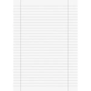 Brunnen Kanzleipapier 102142750, liniert, A3 auf A4 gefalzt - Notizblöcke: Liniertes Kanzleipapier mit 50 Blatt, ideal für Klausurbögen und Heftungen, gefalzt von A3 auf A4, mit Rand für professionelles Schreiben.