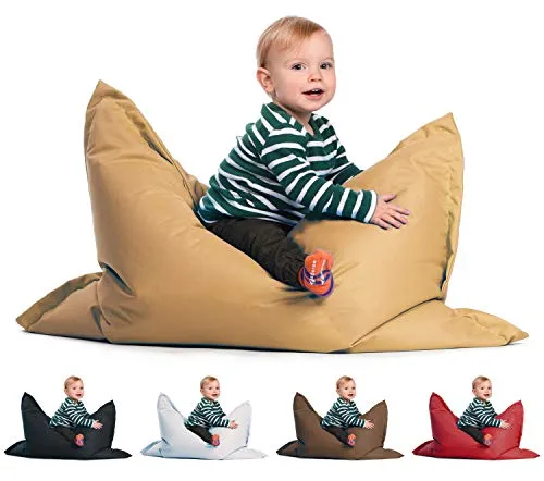 sunnypillow S Sitzsack - Bequemer Beanbag für Indoor & Outdoor - Sitzsäcke für Kinder & Erwachsene, wasserabweisend und UV-beständig, ideal für Garten und Haus. Hochwertige Styropor-Füllung sorgt für besten Sitzkomfort und entlastet die Wirbelsäule.