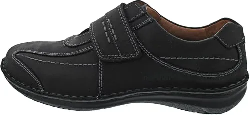 Josef Seibel Alec Slipper Herren Schwarz - Halbschuhe mit extraweiter Passform und herausnehmbarer Innensohle für individuellen Komfort. Ideal für Freizeitaktivitäten und Casualmode, gefertigt aus hochwertigem Rindsleder.