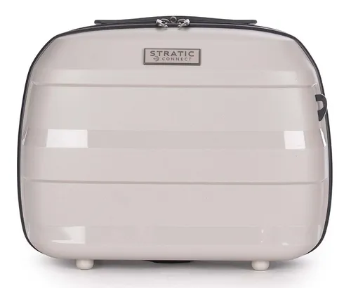 Stratic Kosmetiktasche Beauty Case - Reisetasche mit viel Stauraum, ideal für Reisen, ausgestattet mit Trolleyhalterung und zwei Zipperfächern für optimale Organisation.