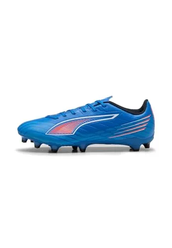 Puma FUTURE 8 PLAY FG/AG - Blau Kombi - Fußballschuhe mit SPEEDSYSTEM Außensohle für maximale Energierückgabe und höhere Beschleunigung. Ideal für festen Boden und Kunstrasen, aus recycelten Materialien gefertigt.