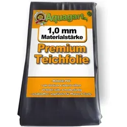 Teichfolie PVC 5m x 4m 1,0mm schwarz - Teichfolien für Gartenteiche, extrem stabil und flexibel für perfekte Anpassung an Teichkonturen – ideal für Ihre Wohlfühloase im Garten.