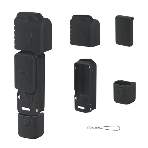 Silikon Schutzhülle Shockproof für DJI Osmo Pocket 4 – Robuste Kamera Schutzcase in Schwarz