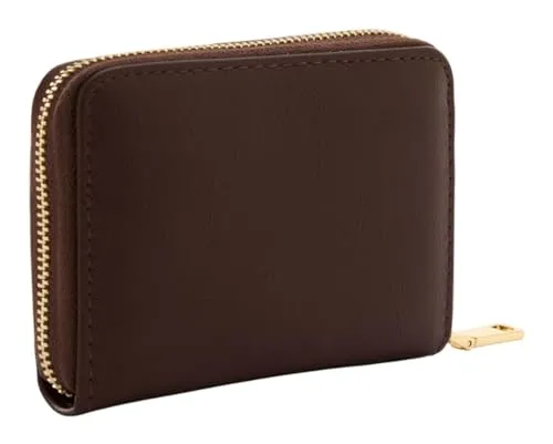 SEIDENFELT MANUFAKTUR Geldbörse Ylva Wallet Dark Chocolate Dunkelbraun