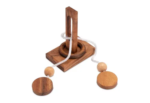 Logoplay Holzspiele Spiel, Tong Tang – das Schnurpuzzle für kluge Köpfe und ruhige Hände Holzspielzeug