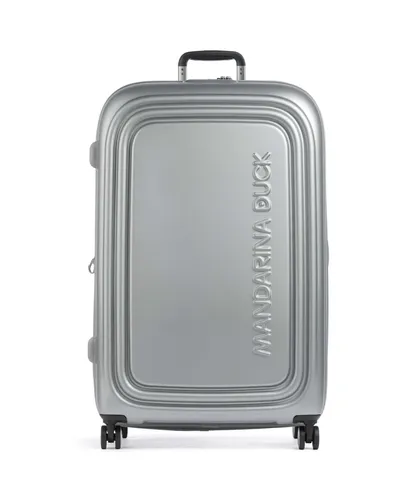 Mandarina Duck Logoduck+ Trolley XL EXP Silver in silber von Mandarina Duck