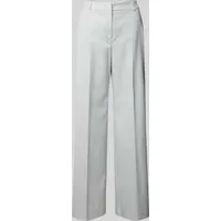 Comma Stoffhose mit Bügelfalte grau 42 in silber von comma casual identity