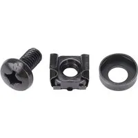 HMF 61120 Käfigmuttern für Serverschrank 120 Stück Schwarz in schwarz von HMF