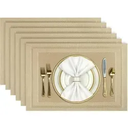 Tischsets Gold von LuxusKollektion