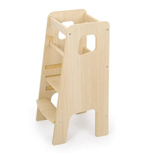 OBUBU Lernturm für Kinder ab 1 Jahr – Montessori Tritthocker mit Höhenverstellung
