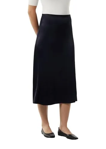 comma Midirock Rock Midi-Rock aus Satin blau 34 von comma,
