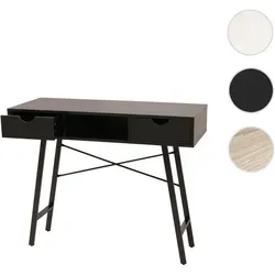 Konsolentisch HWC-E92, Ablagentisch Beistelltisch, 3D-Struktur 100x40cm ~ schwarz