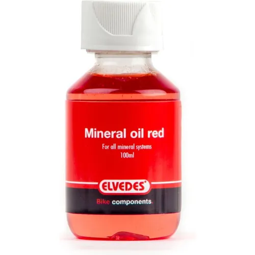 Elvedes Mineralöl, 100ml Flasche, rot (Shimano) (2016005)