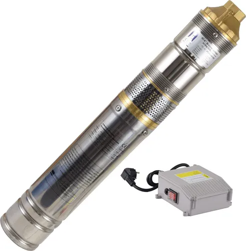 Agora-Tec® 4 Zoll Brunnenpumpe Tiefbrunnenpumpe 500W-screw 15m Kabel sandverträglich-sandresistent
