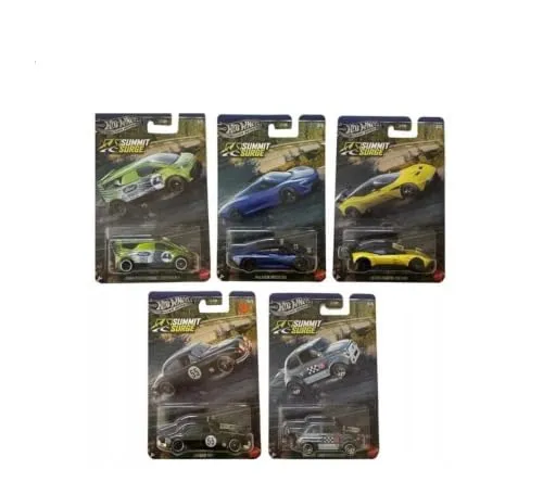Hot Wheels Silver Series Summit Surge Die-Cast Modellauto Set, Maßstab 1:64, 5 Fahrzeuge