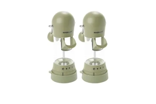 Kochblume| Gewürzmühle inkl. Auffangkappe - 2-tlg. - taupe