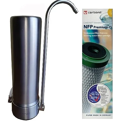 Edelstahlfilter mit Carbonit NFP Premium D Wasserfilter besserer Durchfluss