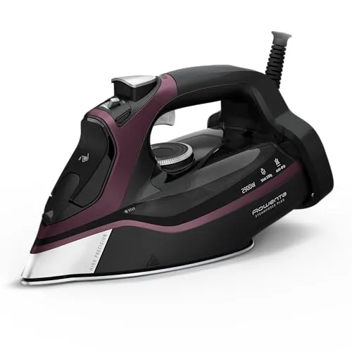Rowenta Steamforce Dampfbügeleisen DW9413 - Leistungsstarkes Bügeleisen mit 2900 W und 45 g/min Dampfleistung, ideal für dicke Stoffe. Die Microsteam HD Bügelsohle sorgt für optimale Dampfverteilung und perfekte Ergebnisse ohne Wasserflecken dank Tropfschutz.
