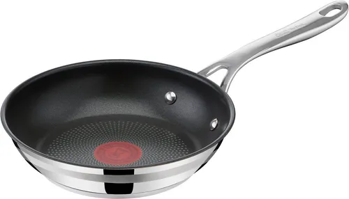 Tefal Jamie Oliver Pfanne Cook Smart 20cm - Langlebige Edelstahlpfanne - Hochwertige Pfanne für alle Herdarten, inklusive Induktion. Mit langlebiger Titanium-2X Antihaftversiegelung und Thermo-Signal-Technologie für perfekte Brattemperatur.