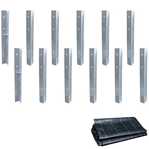 Wickey Spielturm-Erweiterung - SolidLock Winkelanker Komplettset - Zubehör für Schaukeln, inklusive extrem witterungsbeständigen SolidLock Ankern aus verzinktem Stahl, ideal für sichere Spielturminstallationen.