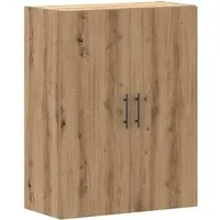 vidaXL Wandschrank Artisan-Eiche 69,5x34x90 cm - Wohnzimmerschrank aus hochwertigem Holzwerkstoff, elegant und robust. Bietet viel Stauraum und lässt sich platzsparend an der Wand montieren.