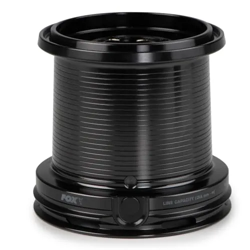 Fox XC 14000 Spare Spool Standard - Reservespule für Karpfenrollen - Rollenzubehör für Karpfenangler, mit gefederte Schnurclips und Pro Cast-Spulenkante, ideal für präzises Angeln und einfache Schnurwechsel.