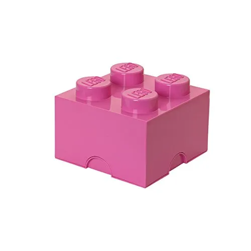 LEGO Storage Brick 4 pink - Aufbewahrungsbox - Transport: Stylische Kiste aus robustem Polypropylen, ideal zur Aufbewahrung von Spielzeug und zur kreativen Raumgestaltung.