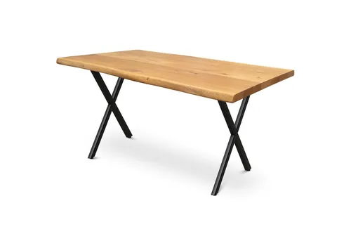 holz4home® Esstisch Massivholztisch aus Eiche I Küchentisch aus Echtholz, Kompletter Tisch (Tischplatte & Gestell), 4 cm dickes Massivholz