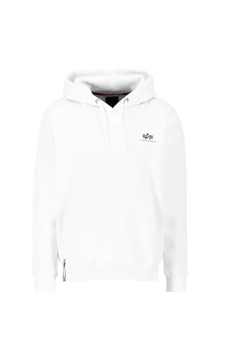Alpha Industries Herren Basic Hoody mit kleinem Logo - Kapuzenpullover für Herren im Regular Fit mit Rib Bündchen, ideal für lässige Outfits und Komfort. Das kleine Alpha Logo verleiht einen trendigen Look.