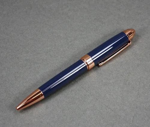 Hugo Boss Icon Blue rosegold Kugelschreiber ballpoint pen HSN0014N (85) (417)