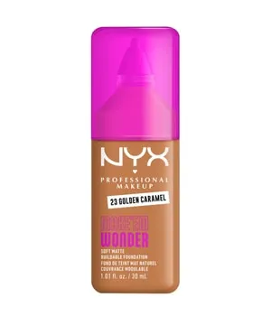 NYX Professional Makeup Make 'EM Wonder Soft Matte Flüssige Foundation 30 ml Nr. 23 - Golden Caramel