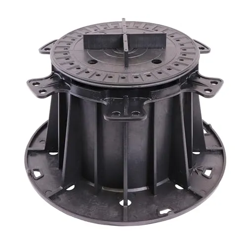 Gartenwelt Riegelsberger Plattenlager PRO Terrassenlager Stellfuß für Terrassen-Platten Keramik Stein Beton Fliesen höhenverstellbar 110-202 mm