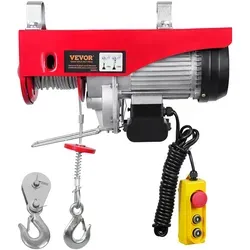 VEVOR 500-1000kg Elektrische Seilwinde - Robuste Seilwinde mit einer maximalen Tragfähigkeit von 1000 kg und einer Hubhöhe von 12 m, ideal für schwere Hebe- und Zugarbeiten.