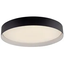 SCHÖNER WOHNEN-Kollektion LED-Deckenleuchte Tavoli 49 cm - Moderne LED-Deckenleuchte Tavoli aus hochwertigem Aluminium und Metall in elegantem Schwarz. Perfekt für stimmungsvolle Beleuchtung in jedem Raum.