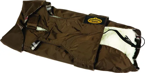 Fashion Dog Hundemantel für Boxer - Wasserdicht und Warm - Haustier-Mäntel für Boxer, wasserdicht mit herausnehmbarem Kunstpelzfutter für Winter- und Regenwetter. Einfache Handhabung durch Klettverschlüsse und elastische Beinschnüre für optimalen Sitz.