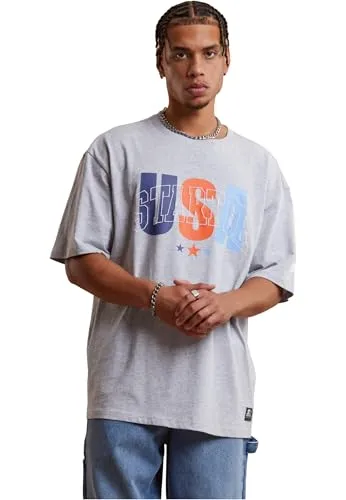 STARTER BLACK LABEL Starter USA Oversized Tee heathergrey, XXL