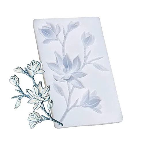 Splend Blumen Silikon Backform, Kuchen Blüte Silikonform, Gießform Fondant Dekorieren, für Candy Schokolade Fondant Kuchen Dekoration DIY Backen Dekoration Werkzeug