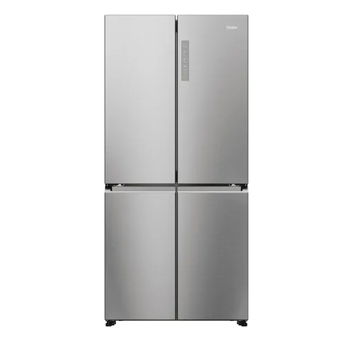 Haier Kühl-Gefrierkombination Total No Frost HCR7818DNMM - Silber - Kühlschrank mit 467 Litern Volumen, Total No Frost für nie wieder Abtauen und HumidityZone für optimale Lebensmittelhaltbarkeit. Ideal für große Haushalte.