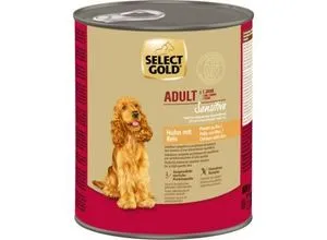 SELECT GOLD Sensitive Nassfutter Adult Huhn mit Reis 6x800 g