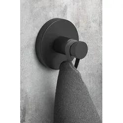 Zack SCALA Handtuchhaken rund schwarz matt 40854 in schwarz von Zack