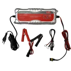 HP Automatik Ladegerät 20514 - Kfz-Ladegerät - Fahrzeugbatterie-Ladegeräte, automatisches mikroprozessor-gesteuertes Ladegerät mit Sicherheitsfunktionen gegen Überladung und Kurzschluss für zuverlässige Batteriewartung.